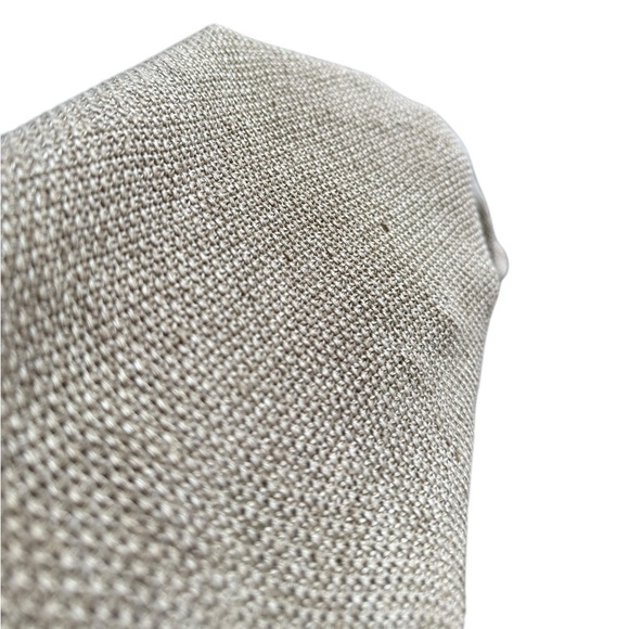 Eileen Fisher Organic Linen Delave V-Neck Knit Top Khaki Tan petite small - Picture 15 of 16